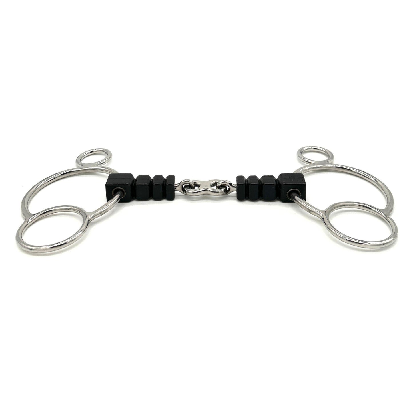 AJR Rubber Block With French Link 2 Ring Bit