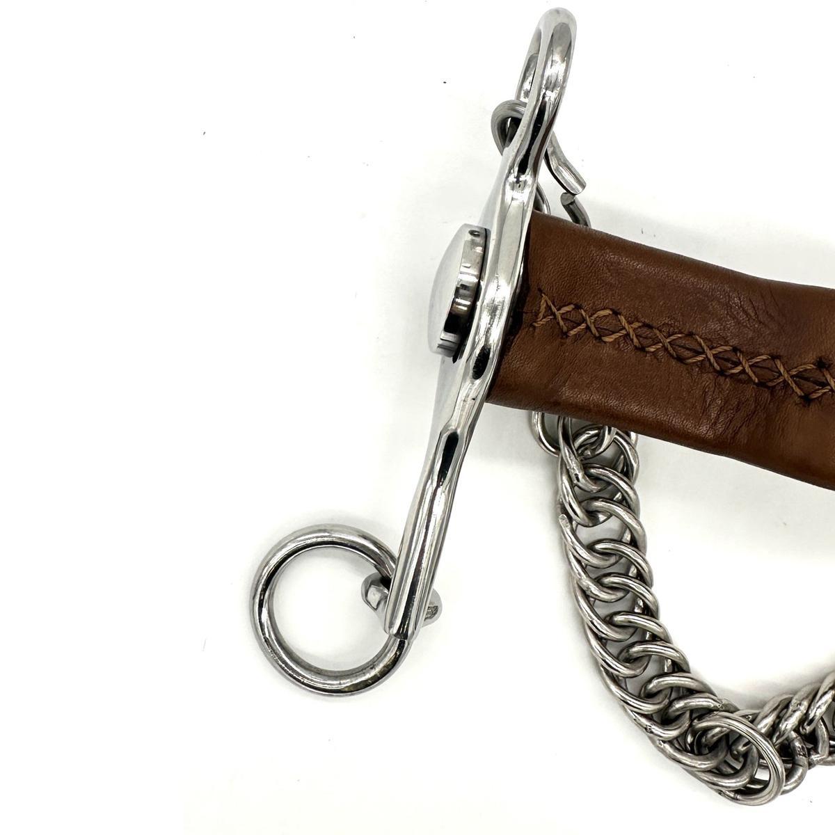 AJR Leather Covered Sam Marsh Short Shank Pelham Bit
