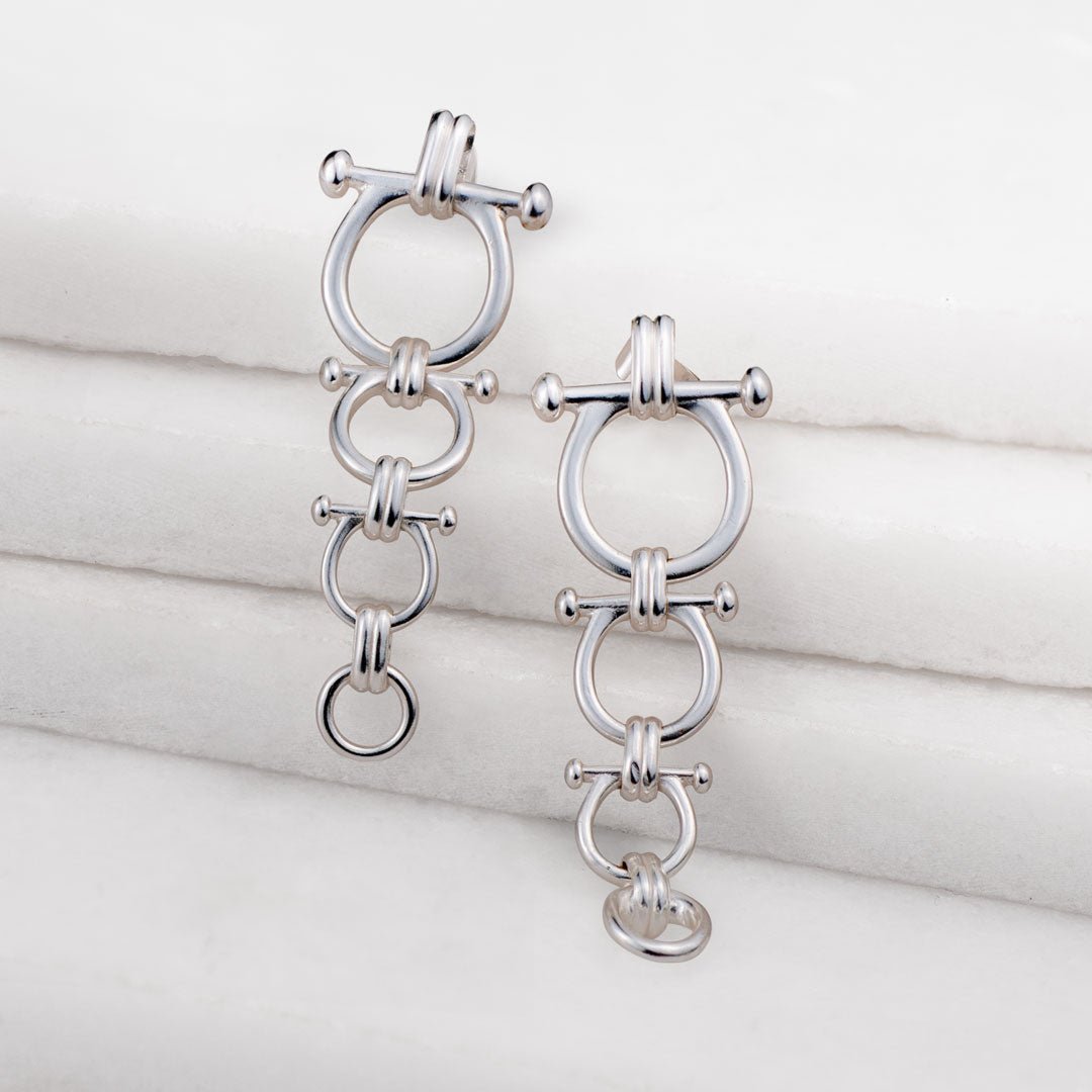 Urban Equestrian Bocara - Equestrian Horse Bit Choker Necklace in Silver