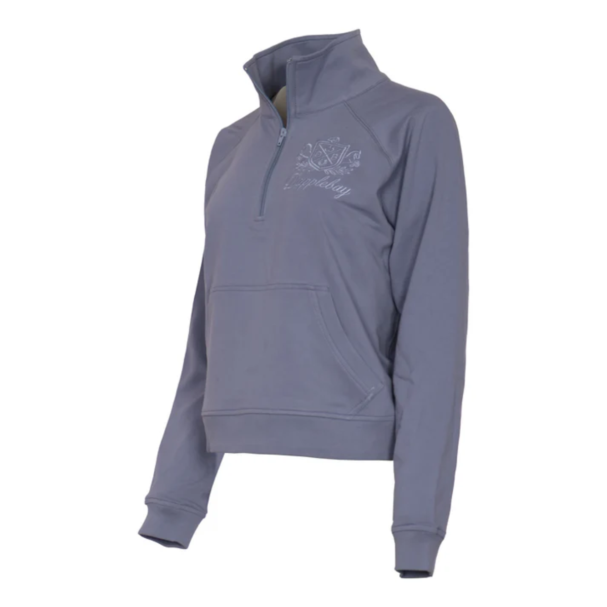 Dapplebay Women's Crest 1/2 Zip French Terry Sweatshirt