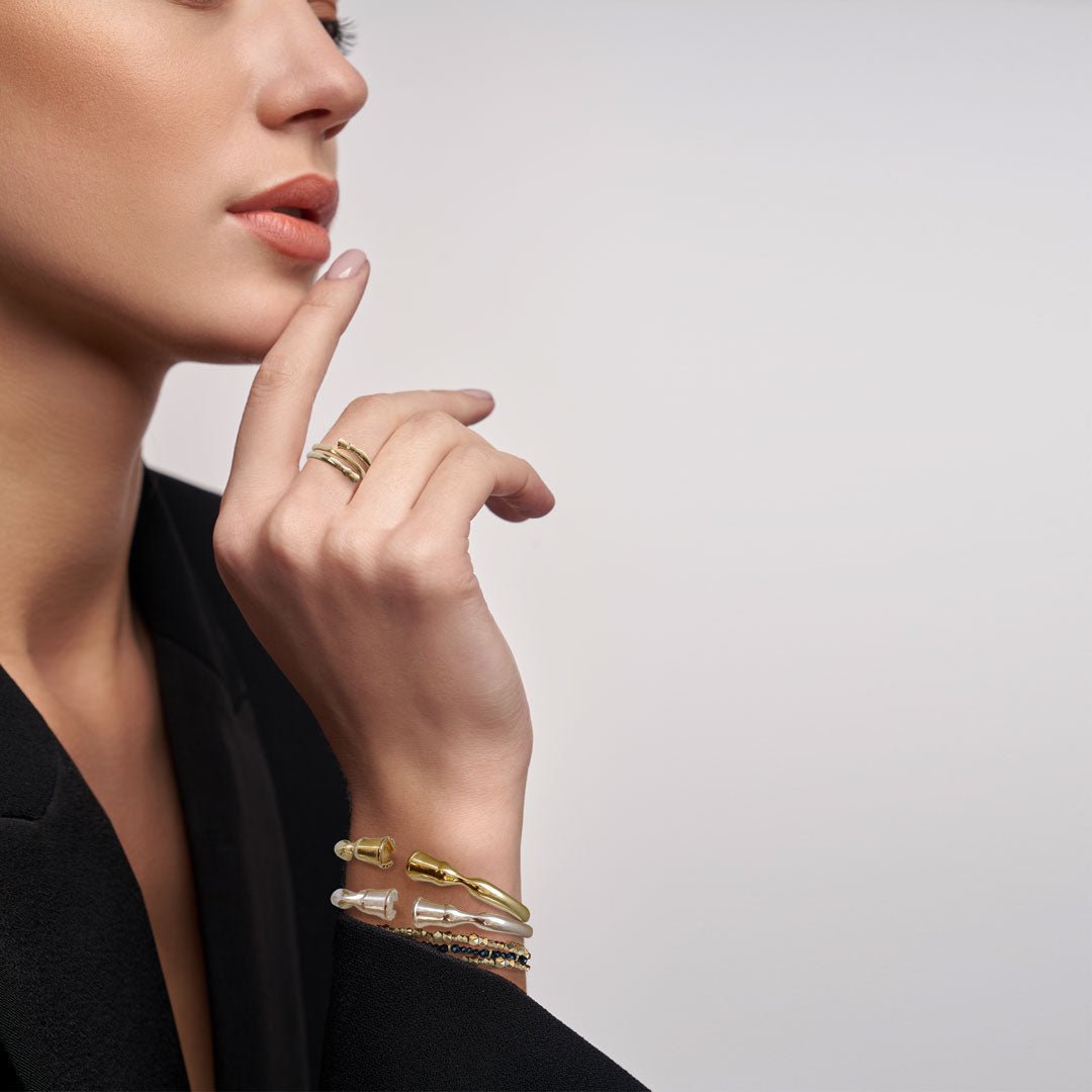 Cavallo - Horse Hoof Equestrian Bracelet in Gold