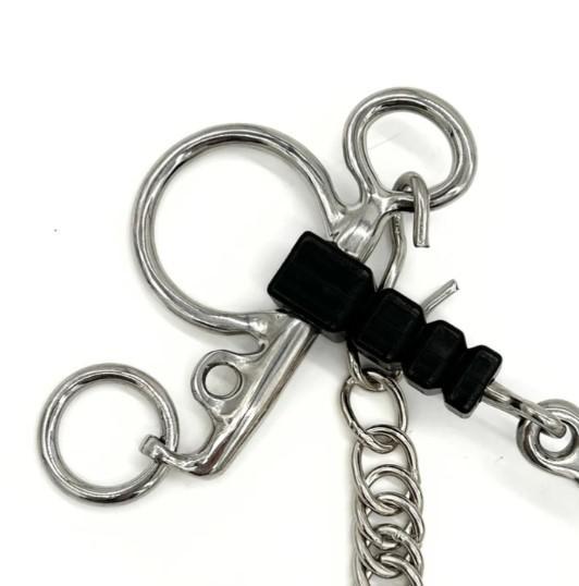AJR Rubber Block French Link Baby Pelham Bit
