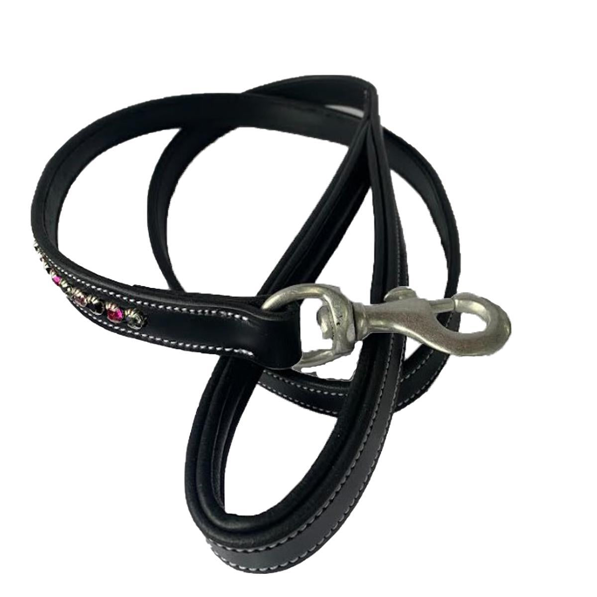 KL Select Blackberry Crystal Dog Leash