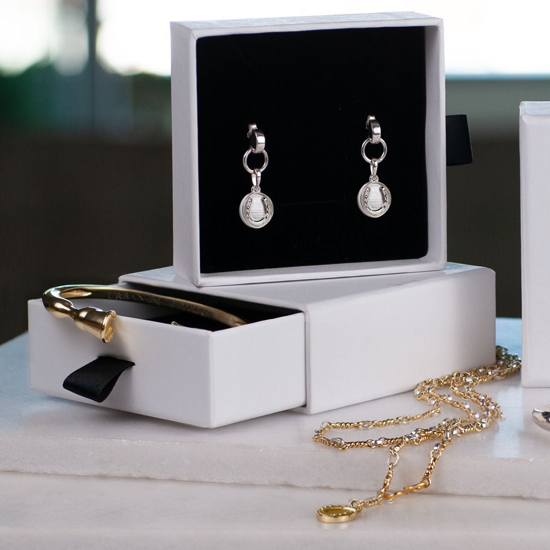 Dorado - Horseshoe Coin Earring in Silver