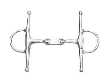 Centaur Stainless Steel Dr Bristol Eggbutt Full Cheek Bit