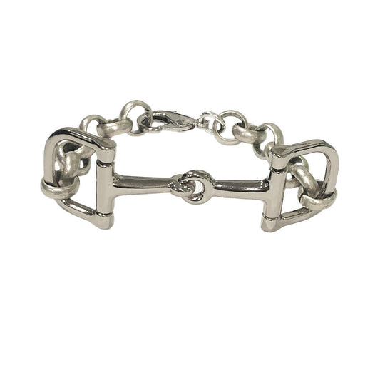 V2 Designs Silver D Snaffle Bracelet