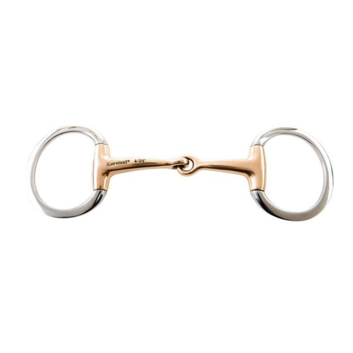 Korsteel Stainless Steel Copper Mouth Eggbutt Snaffle Bit