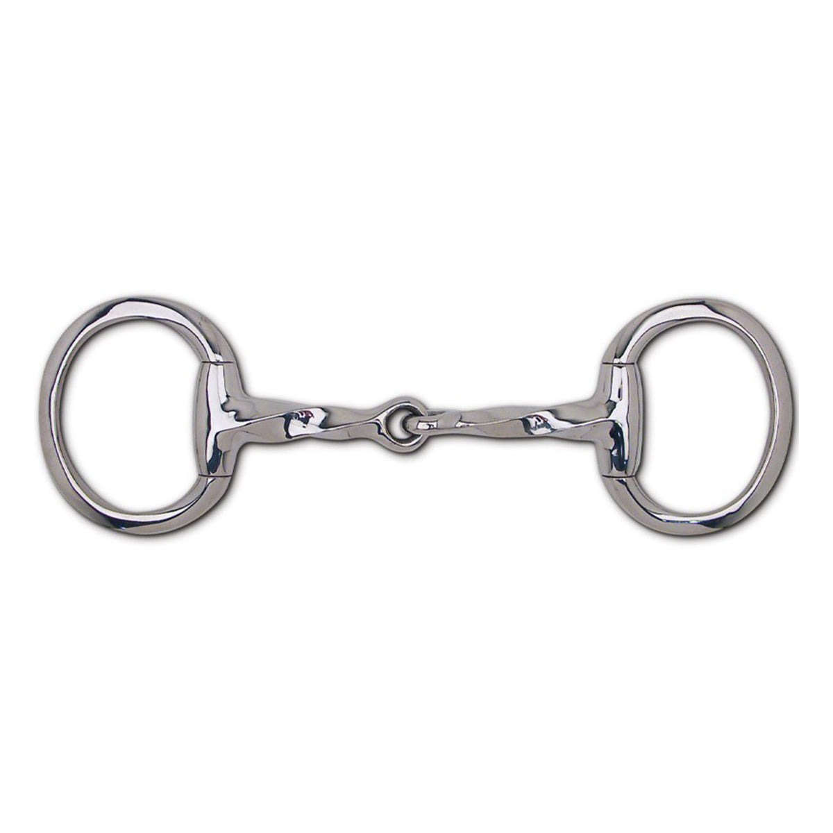 Toklat 19mm Stainless Steel Slow Twist Snaffle Eggbutt Bit