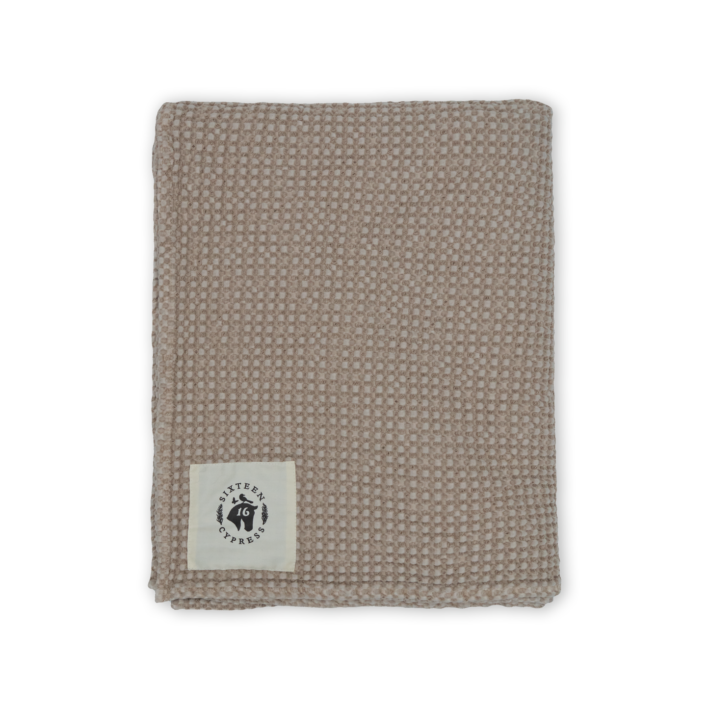 Sixteen Cypress Cotton Waffle Horse Drying Towel, Sand