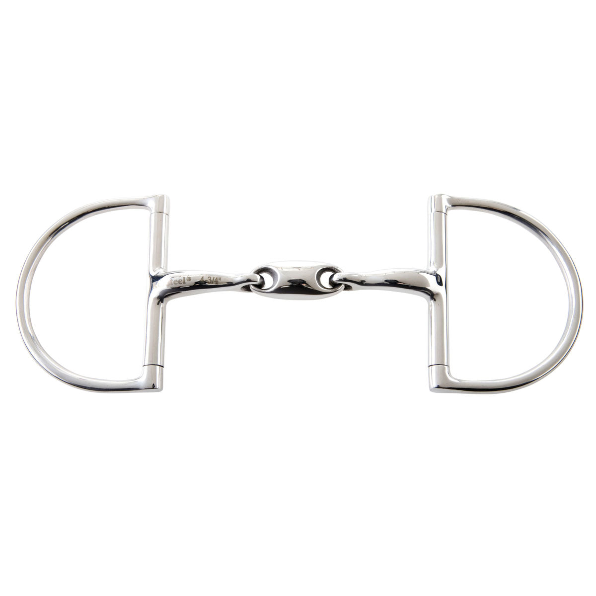 JP Korsteel Stainless Steel Oval Link Hunter Dee Ring Snaffle Bit
