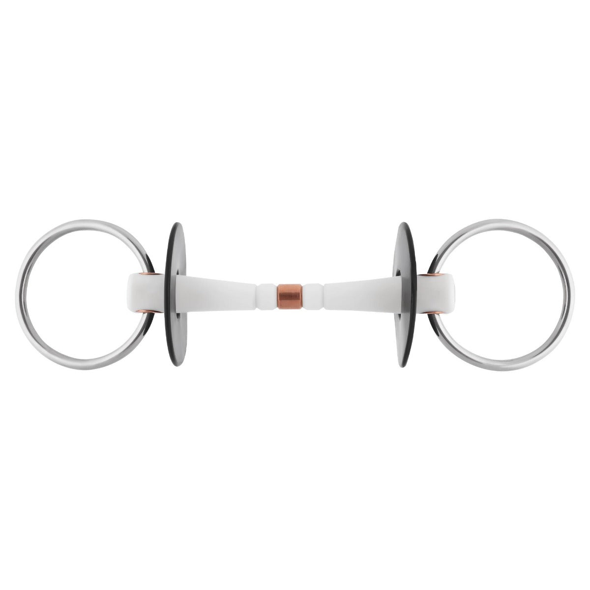 Herm Sprenger NATHE Mullen Mouth Loose Ring Bit with Copper Link - 20mm