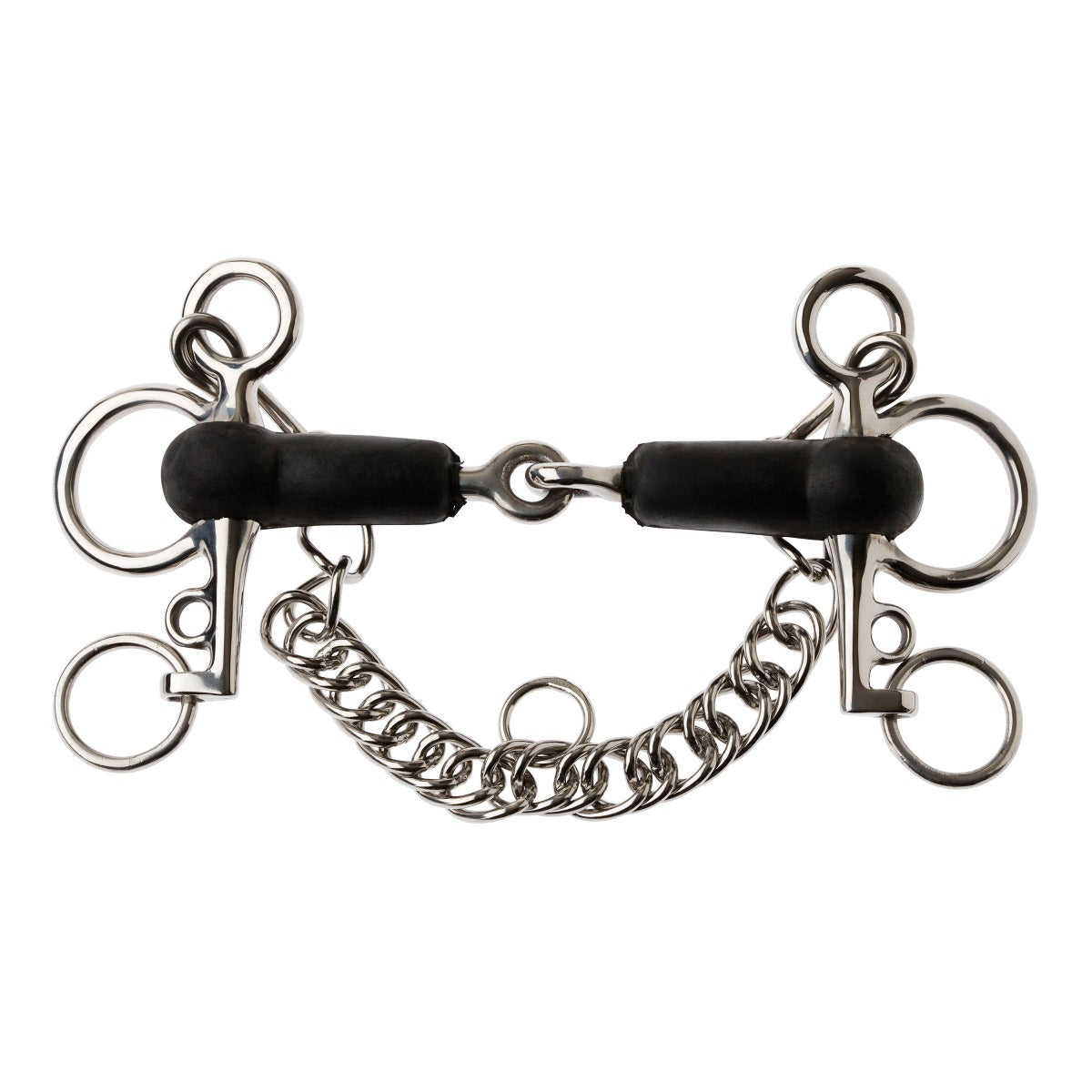 Korsteel Rubber Jointed Tom Thumb Pelham Bit