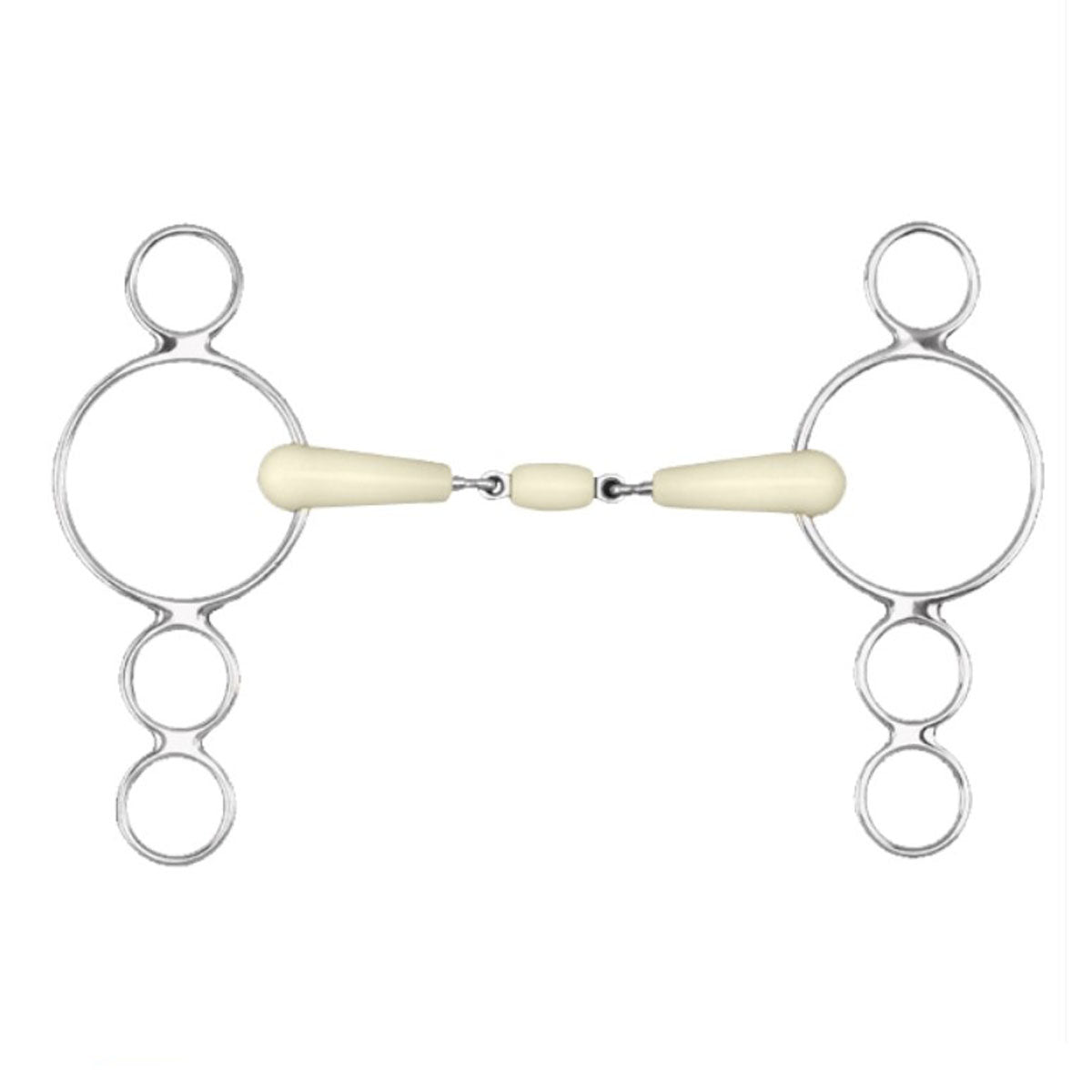 Happy Mouth 3-Ring Double Jointed Mouth Gag Bit