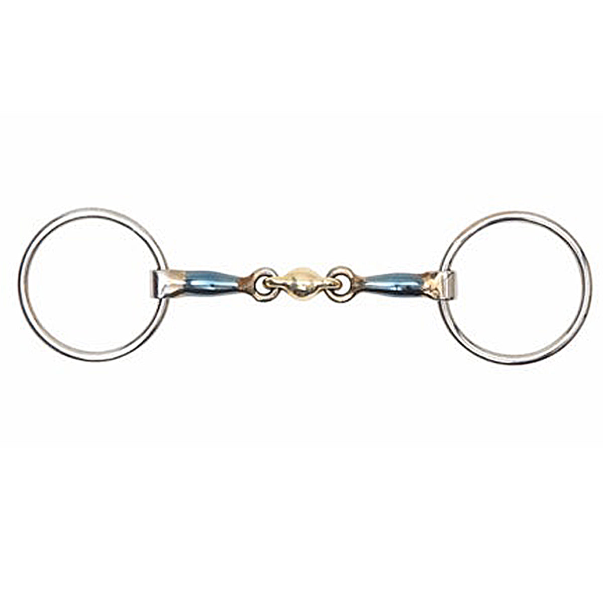 Shires Blue Sweet Iron Loose Ring with Lozenge Bit