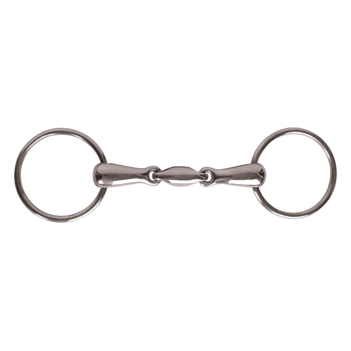 Korsteel Stainless Steel Oval Link Loose Ring Snaffle Bit