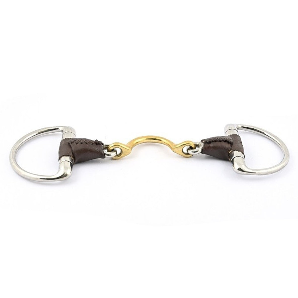 Jump'in Leather Covered High Port Eggbutt Bit
