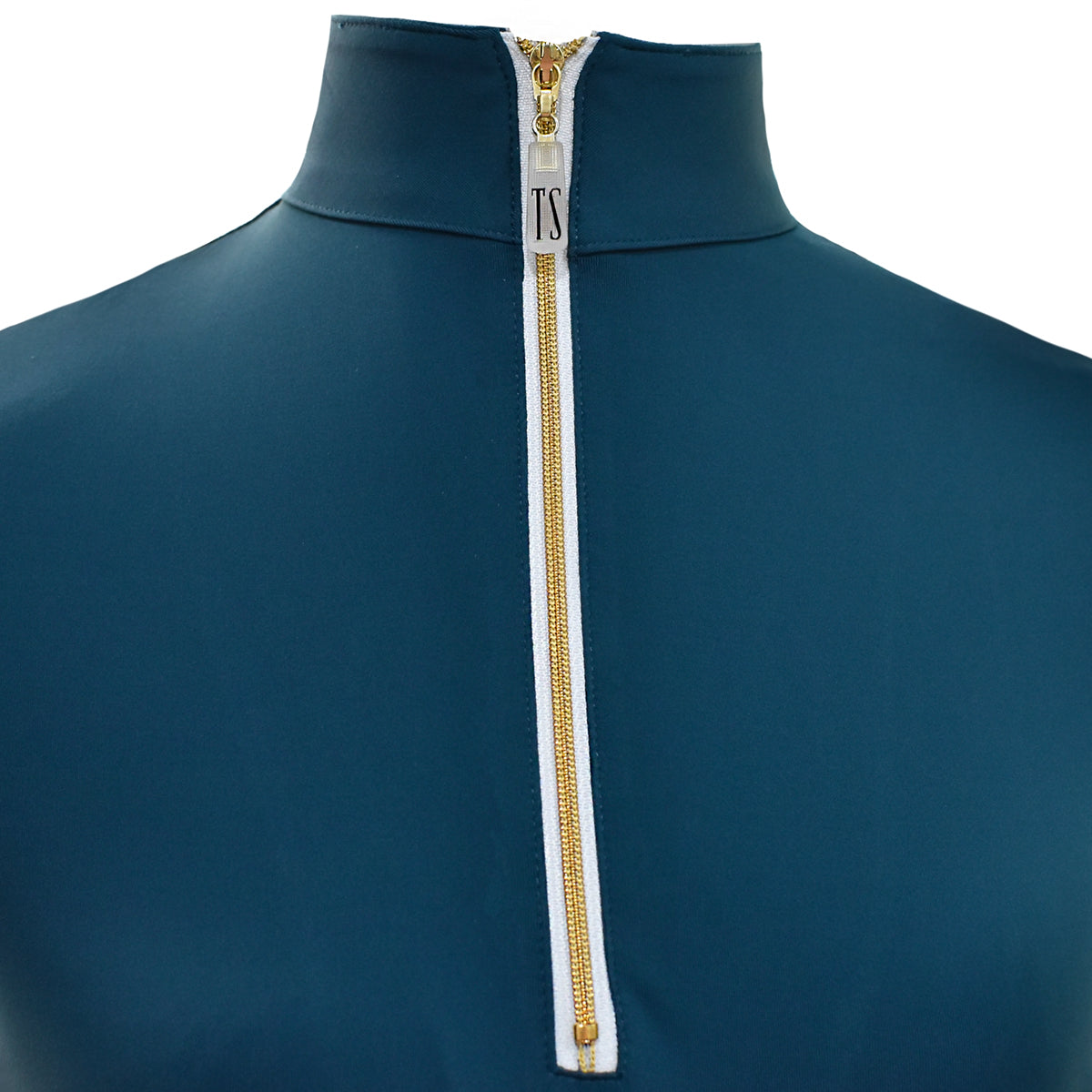 Tailored Sportsman Ladies Icefil Short Sleeve Sun Shirts - Gold Zipper