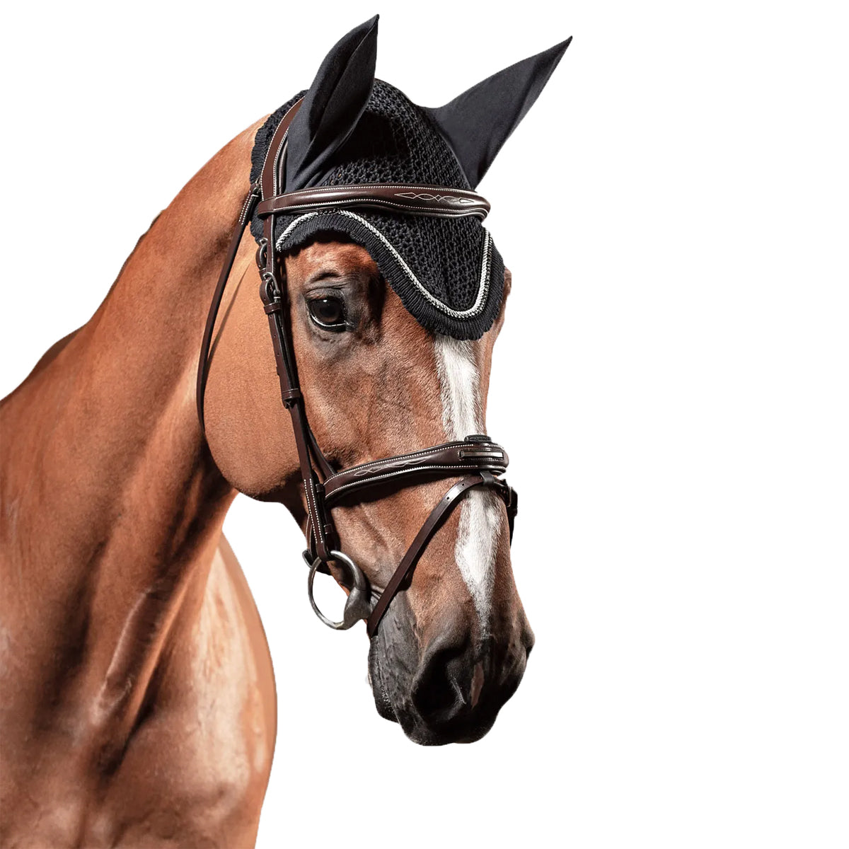 Equiline Rio Ear Bonnet With Rhinestone Trim