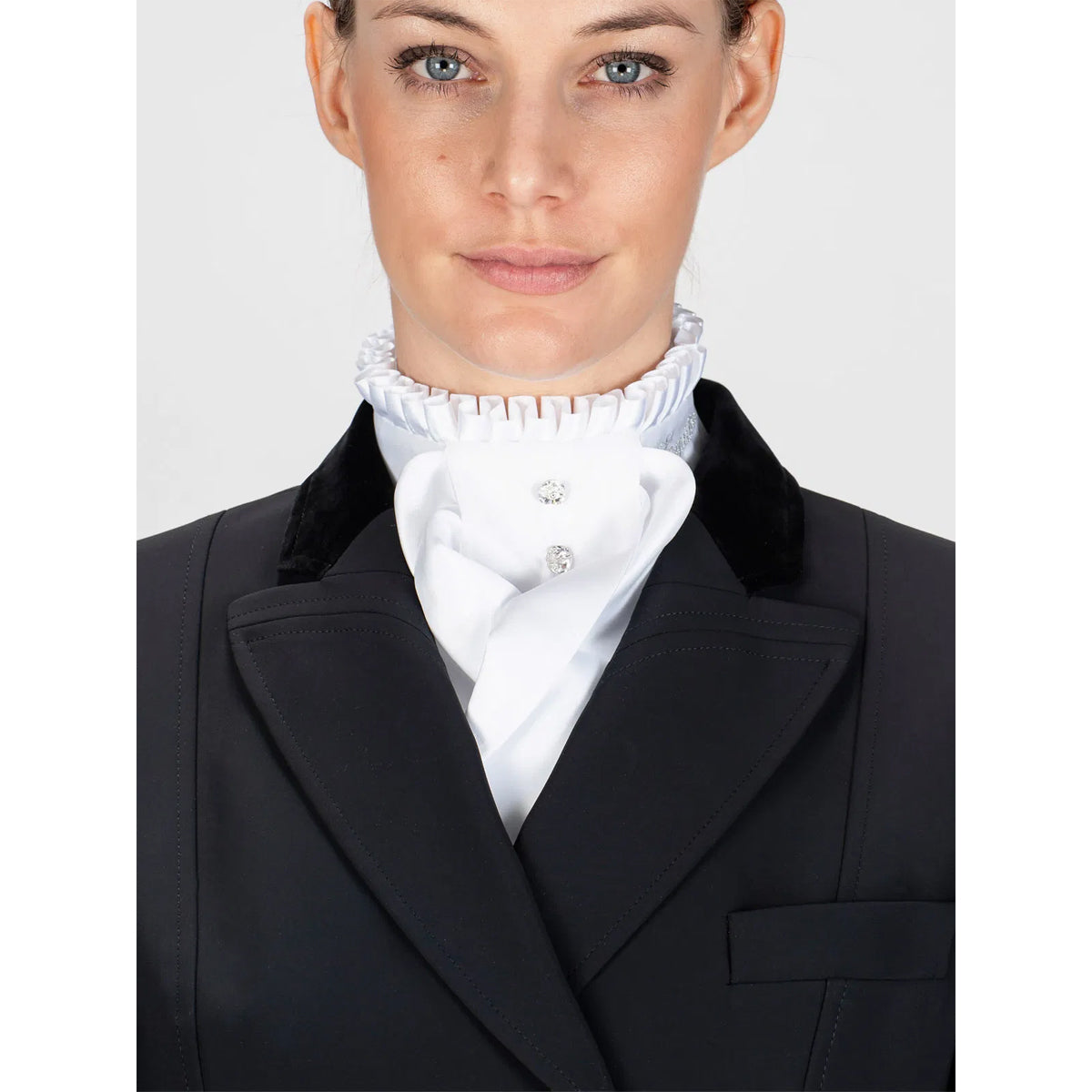 Equiline Adel Pleated Collar Stock Tie