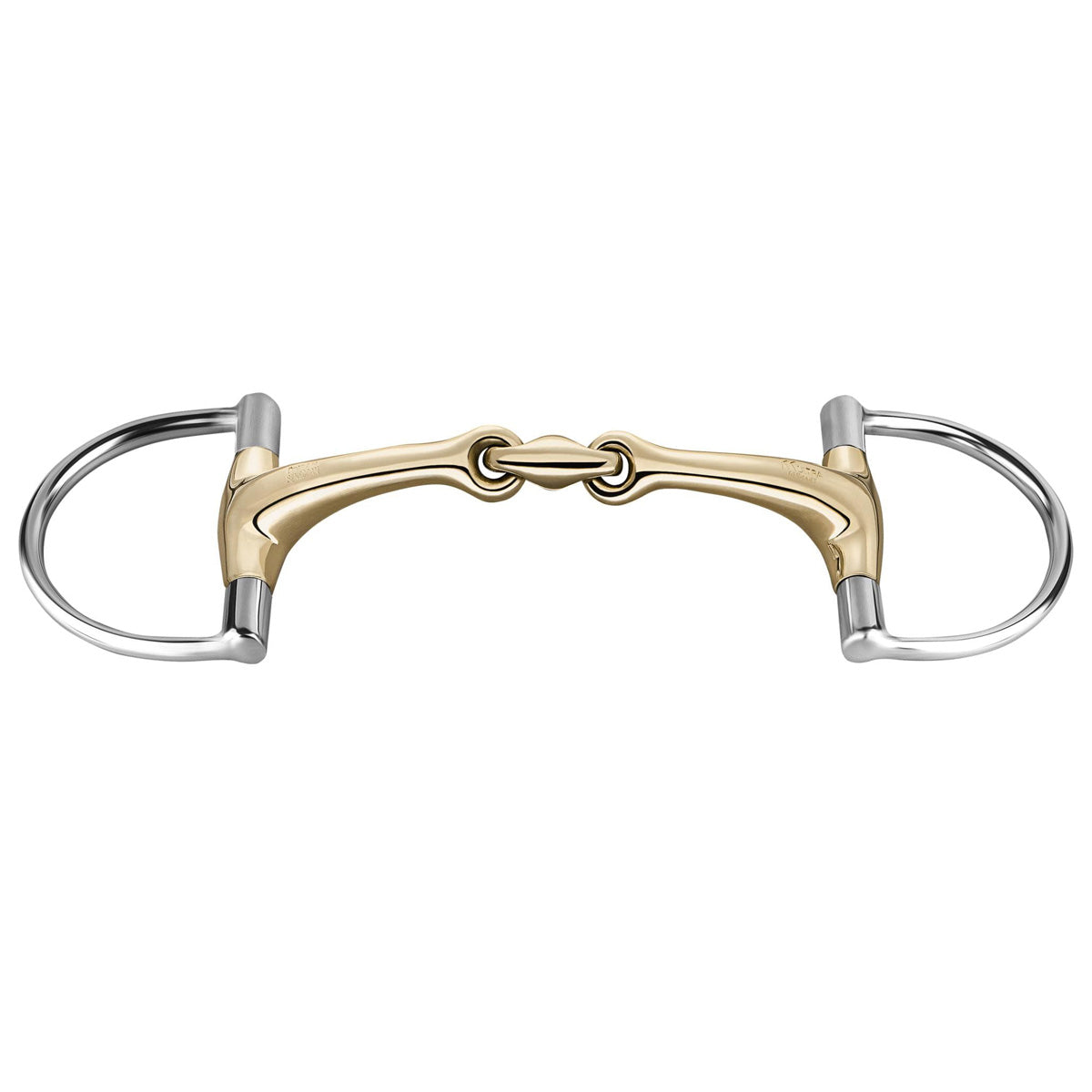 Herm Sprenger Dynamic RS Sensogan Double Jointed Hunter Jumper Dee Ring Bit - 14mm