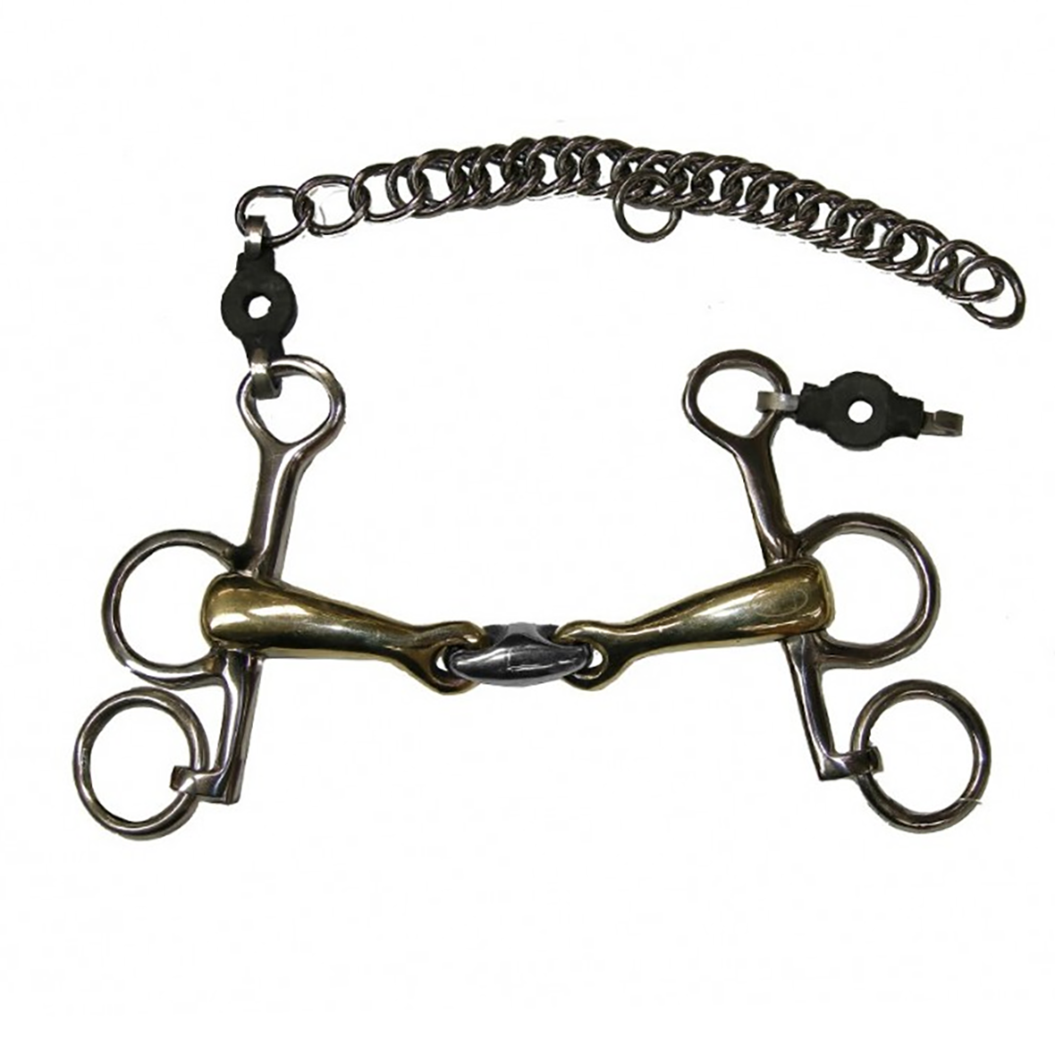 Jump'in Double Jointed Blocked Short Shank Pelham Bit
