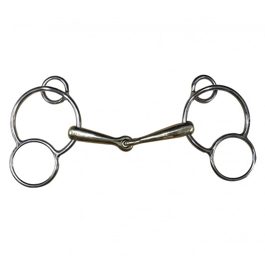 Jump'in Single Jointed German 3-Ring Bit