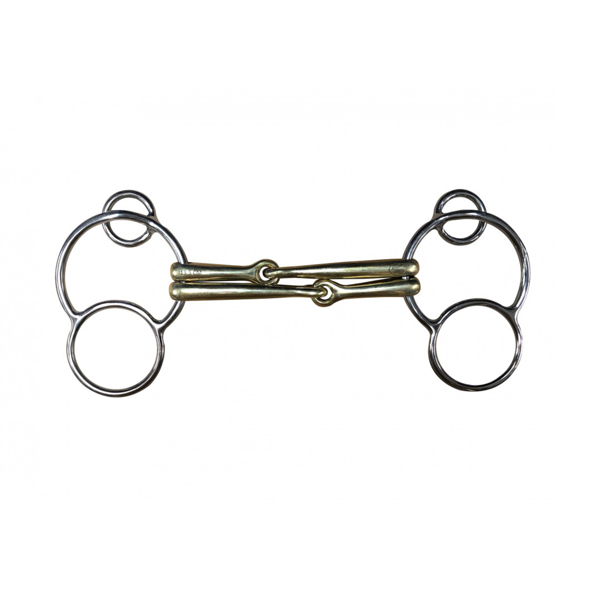 Jump'in Double Mouthpiece German 3-Ring Bit