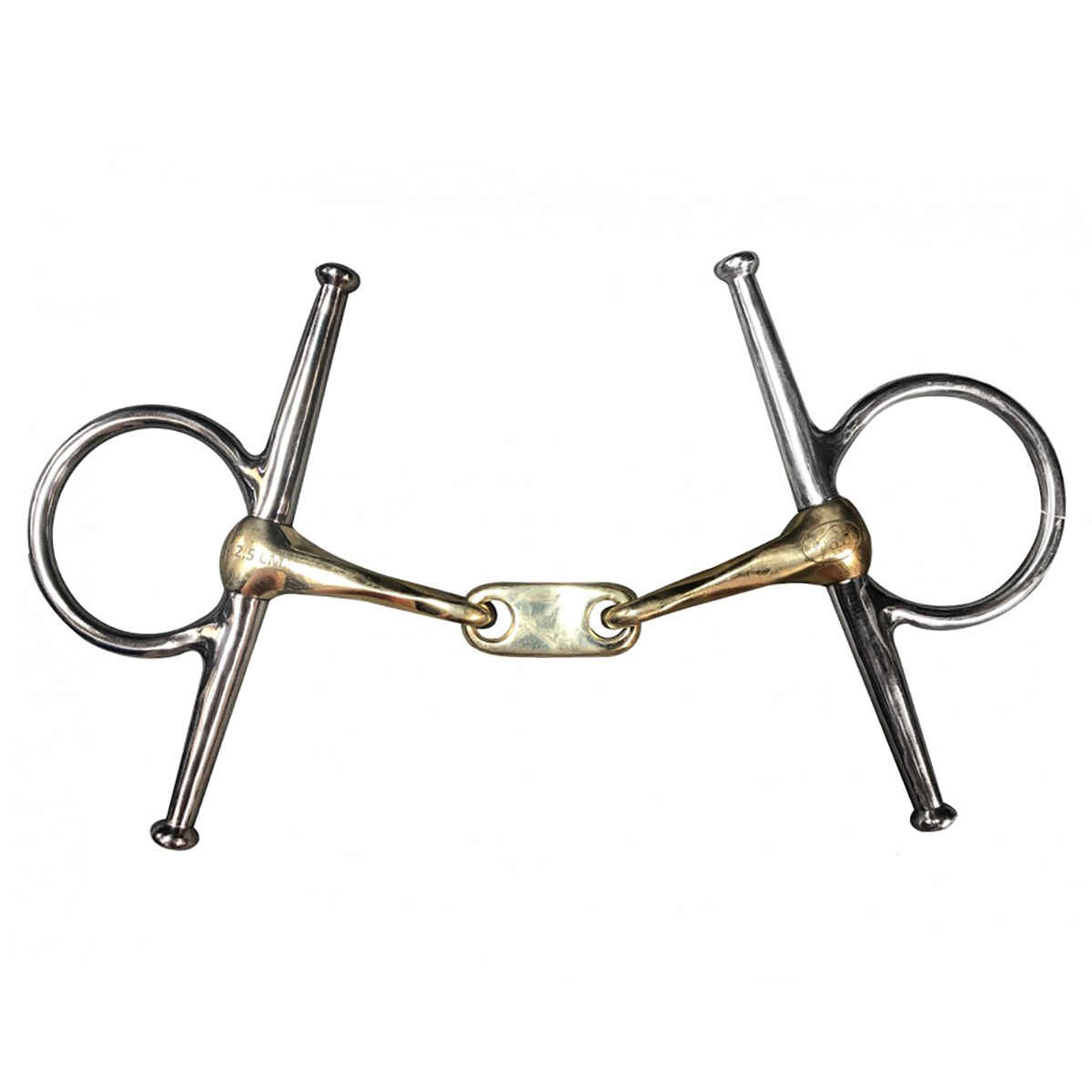 Jump'in Twisted Flat Link Full Cheek Bit