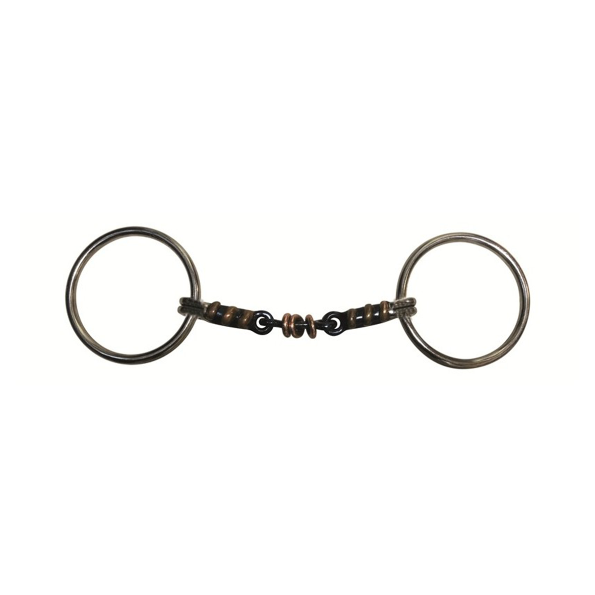 Jump'in Double Jointed Blue Steel with Copper Rings Loose Ring Bit