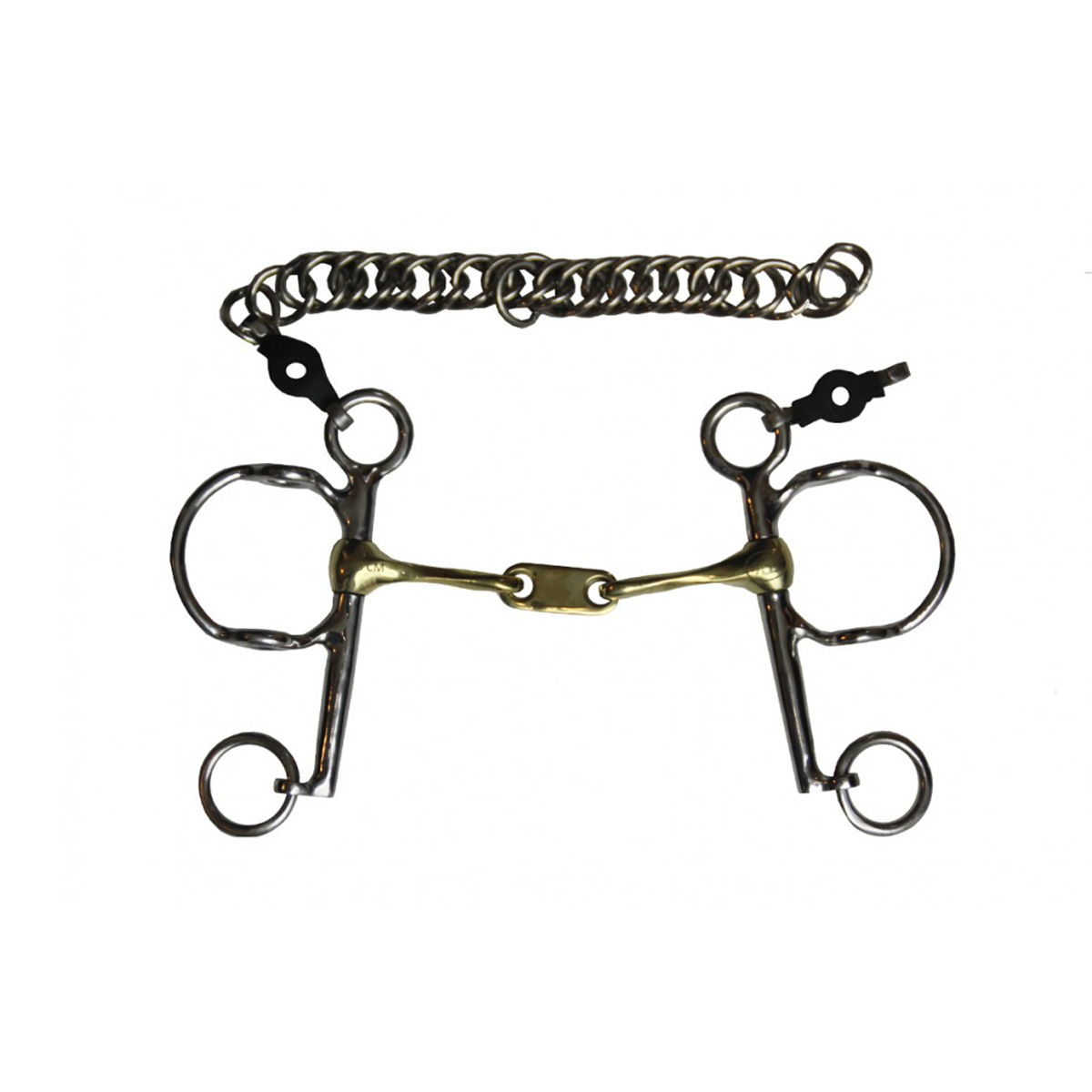 Jump'in Twisted Flat Link Pelham Gag Bit