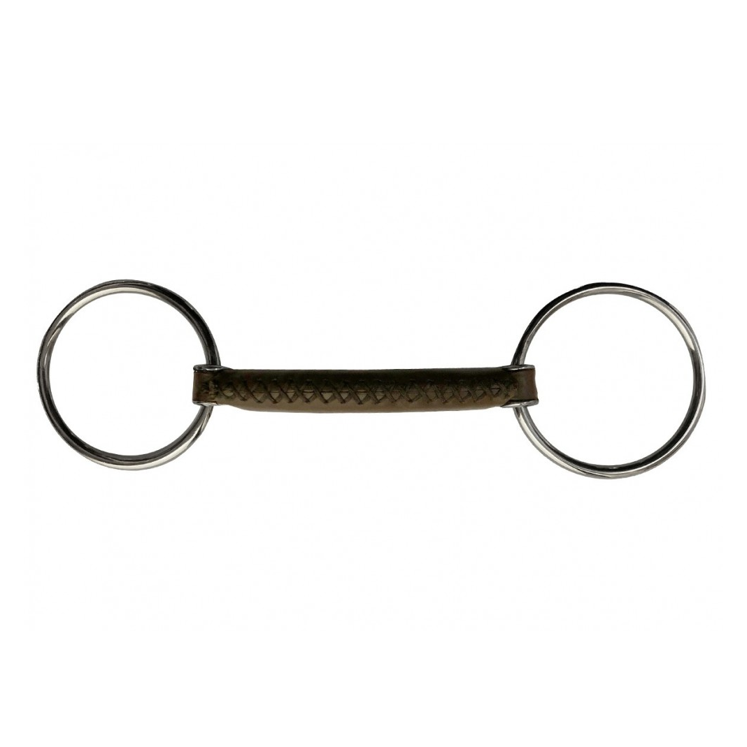 Jump'in Round Leather Loose Ring Bit