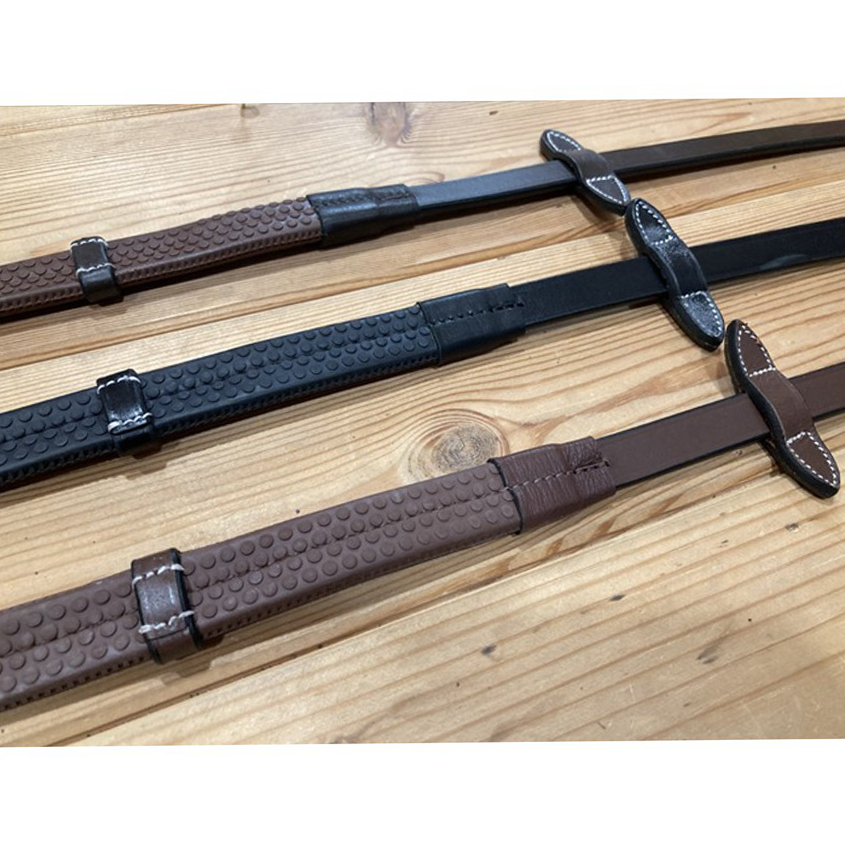 Jump'in Rubber Reins with Stops - One Collection