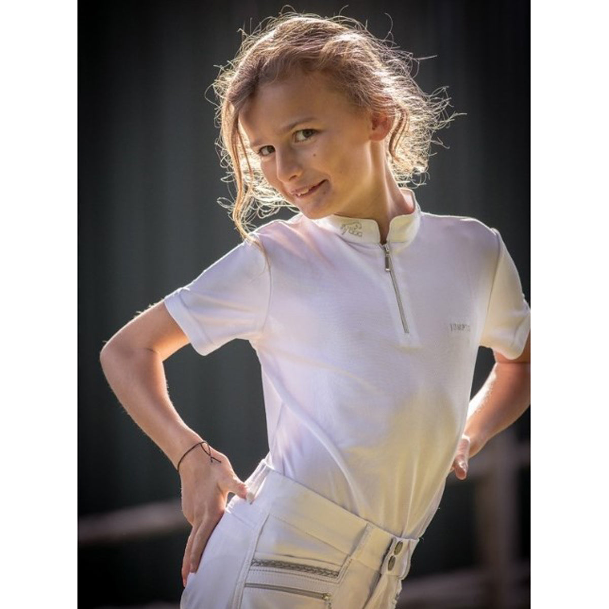 Jump'in Girls Short Sleeve Charlie Competition Polo Shirt