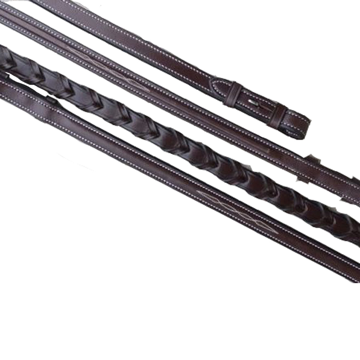 Red Barn by KL Select Fancy Laced Reins