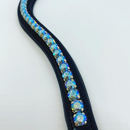 Red Barn by KL Select Curved Blue Lagoon Browband