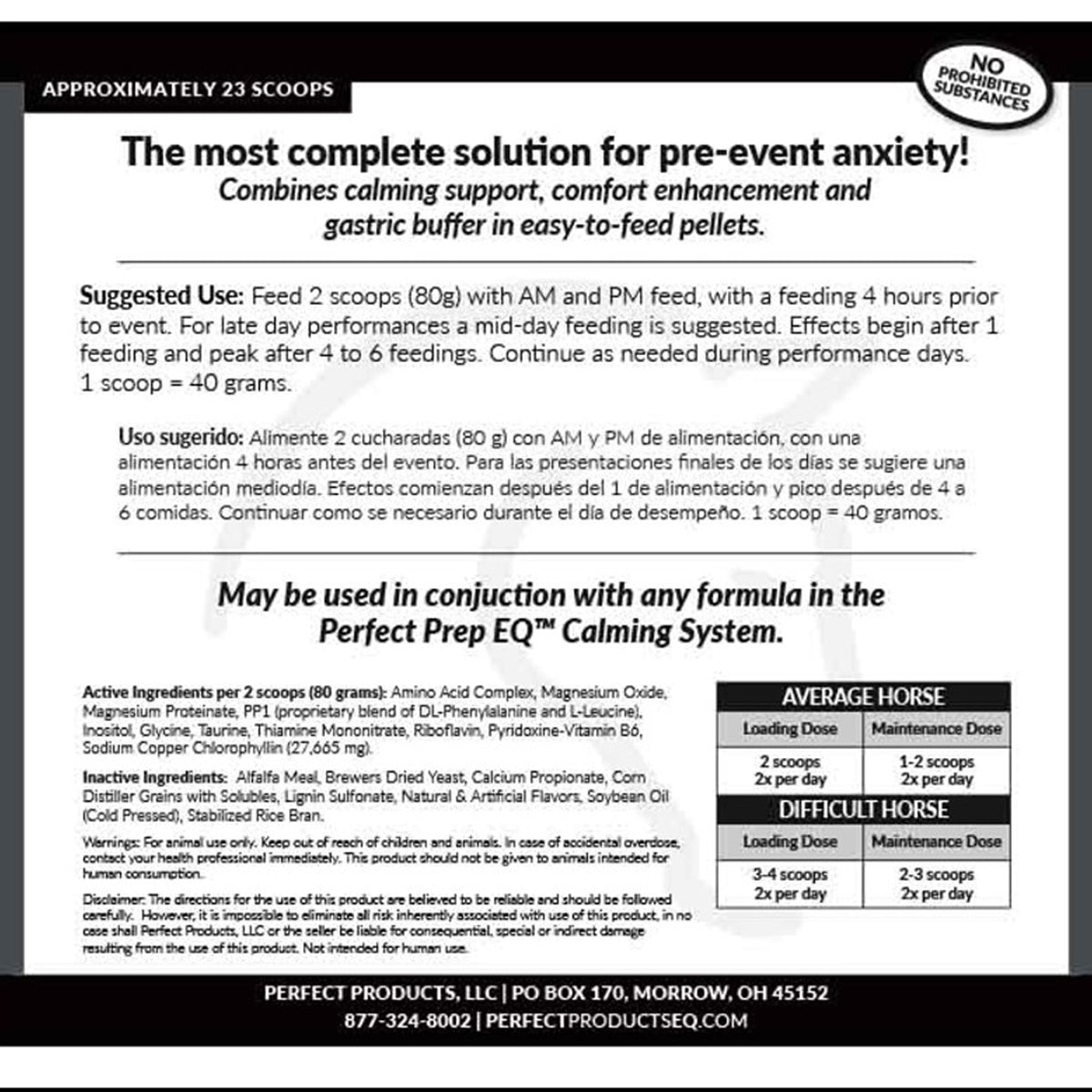 Perfect Prep EQ Sane & Sound Calming Pellets