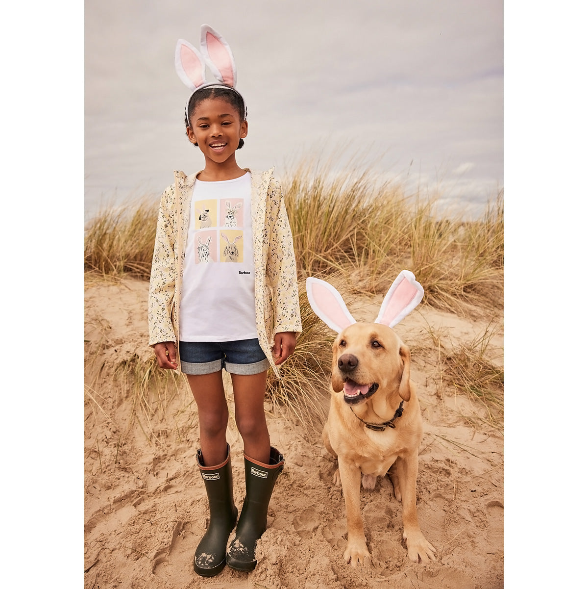 Barbour Girl's Printed Maar Showerproof Poncho