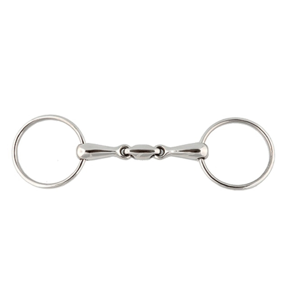 Stainless Steel Horizontal Elliptical Loose Ring Snaffle Bit