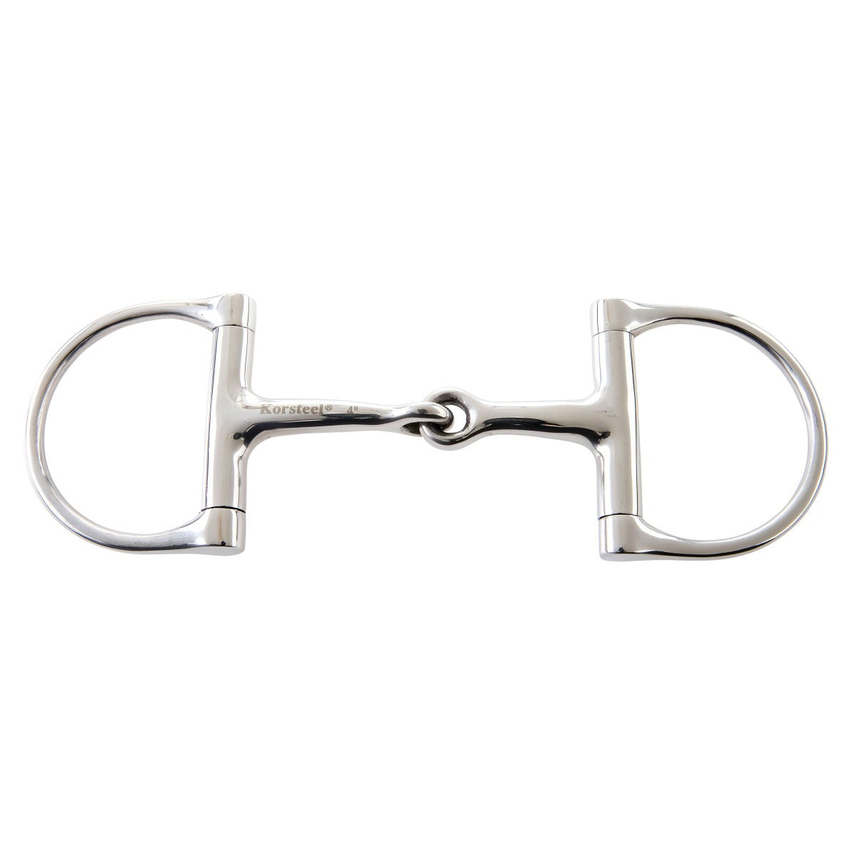 Korsteel Stainless Steel Jointed Dee Ring Snaffle Bit