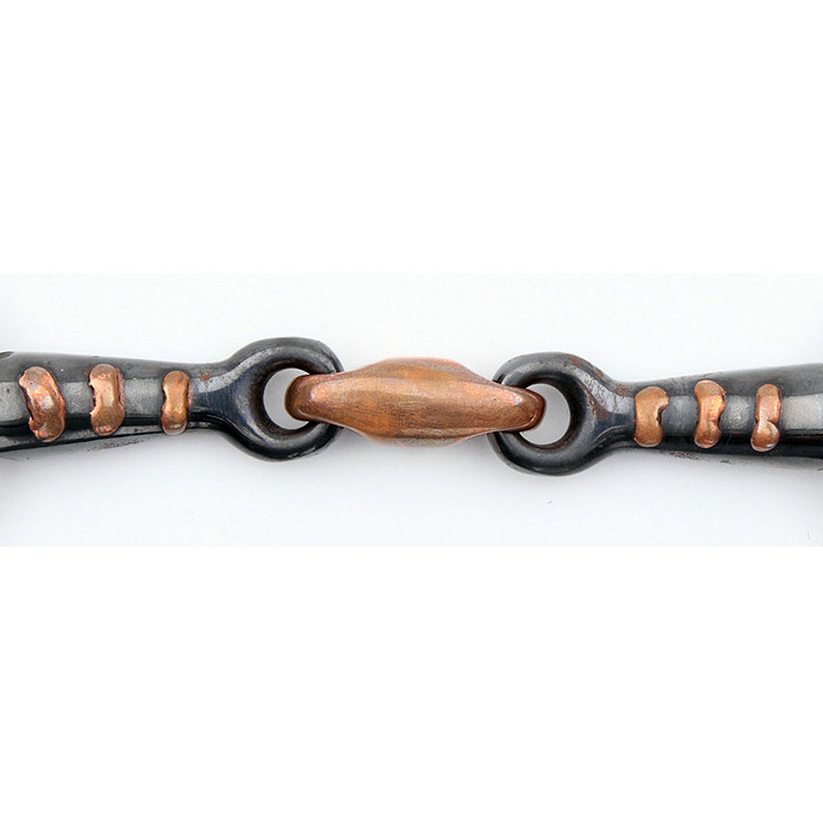 Shires Two Ring Sweet Iron Gag with Raised Ribs Bit