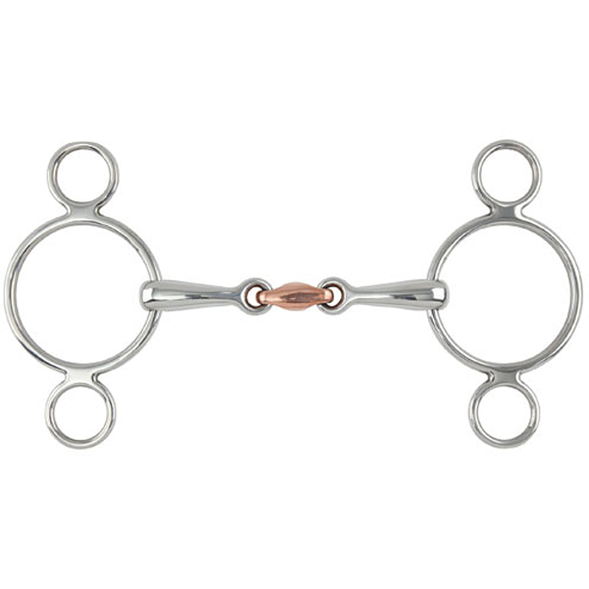 Shires Two Ring Copper Lozenge Gag Bit
