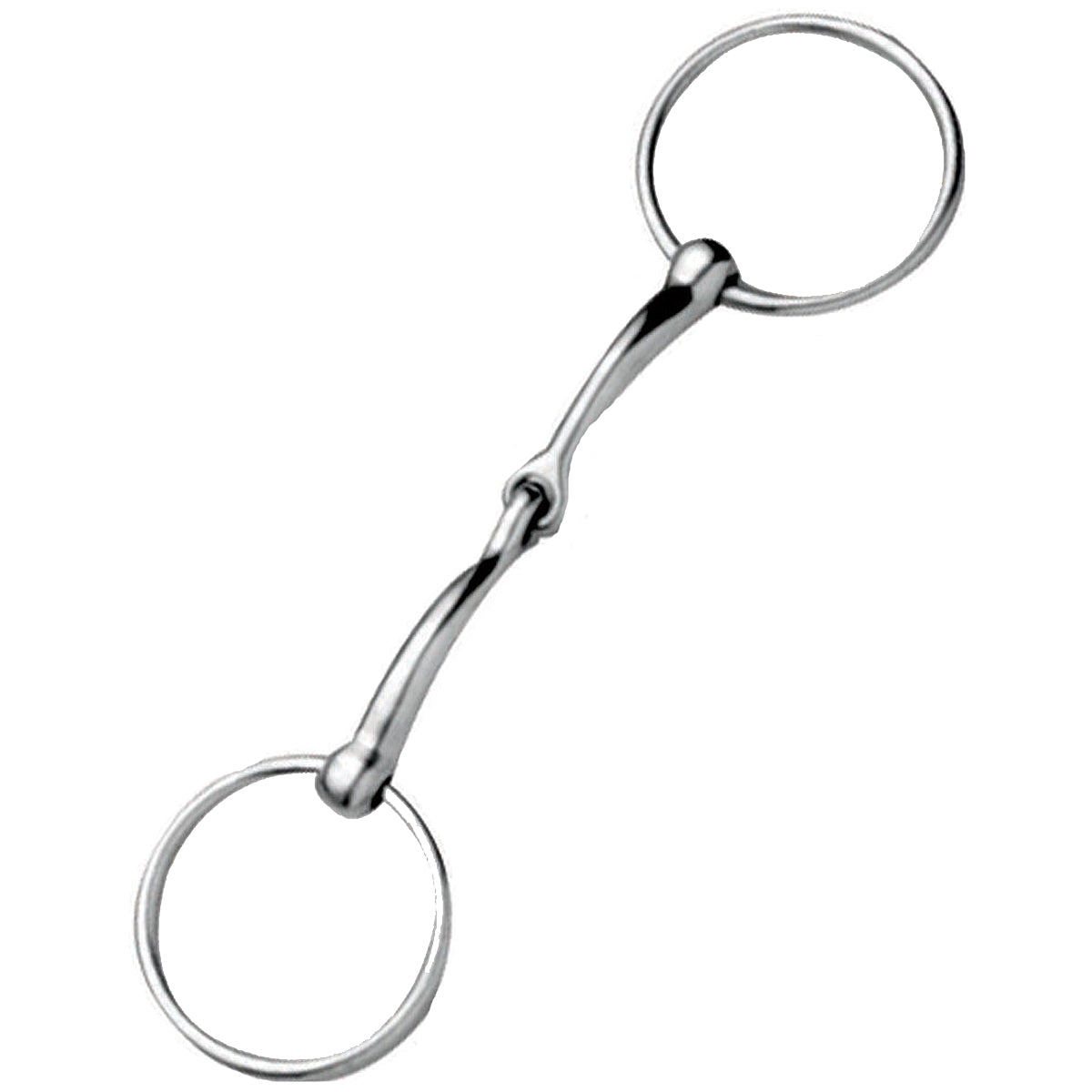 JP Korsteel Stainless Steel Jointed Loose Ring Snaffle Bit