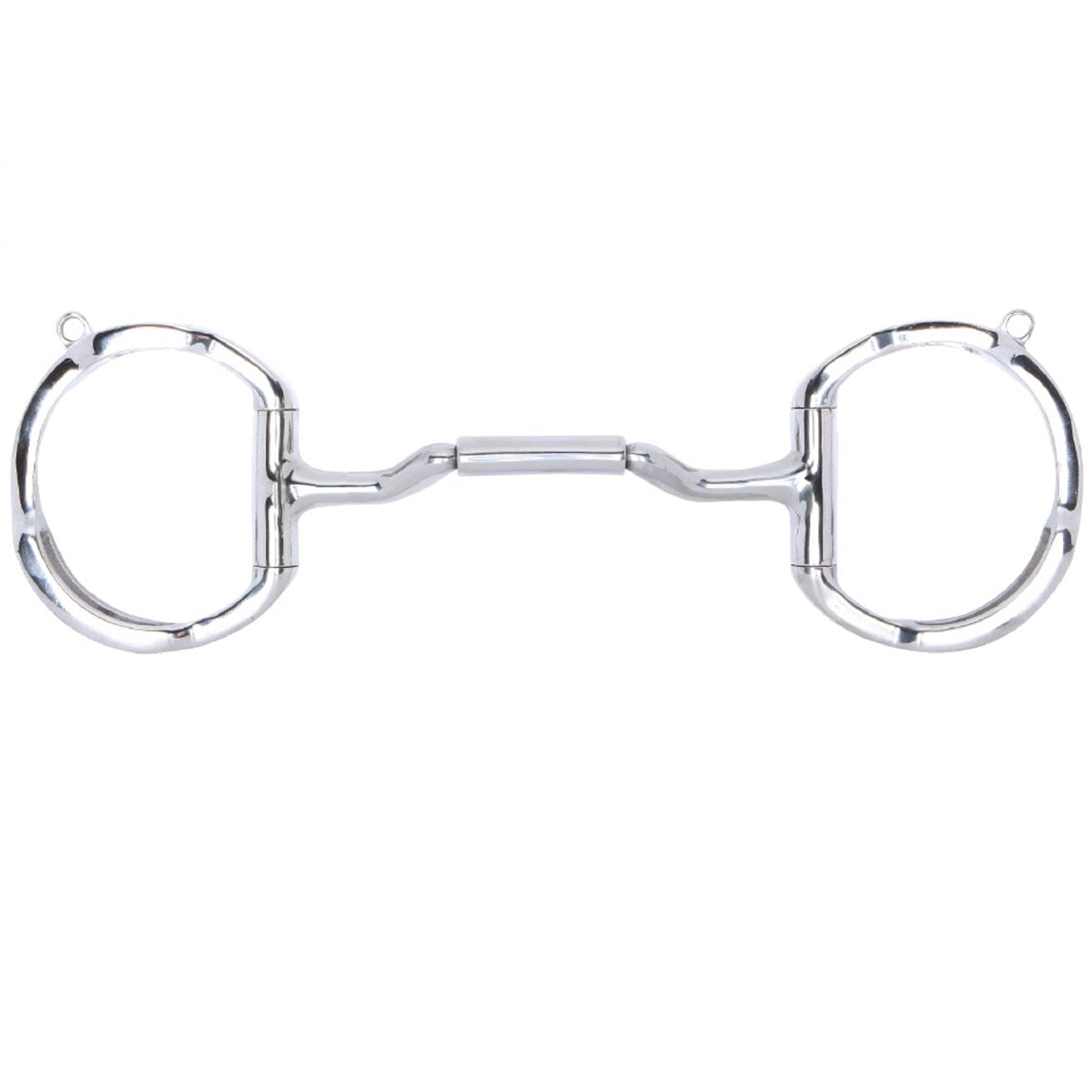Toklat Myler Eggbutt with Hooks with Stainless Steel Forward Tilt Ported Barrel Snaffle MB 36