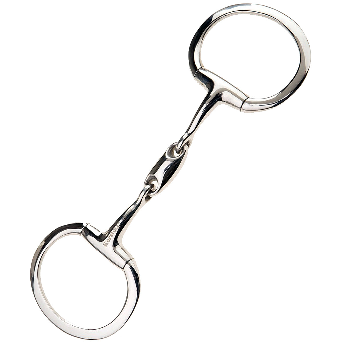 JP Korsteel Stainless Steel Oval Link Eggbutt Snaffle Bit