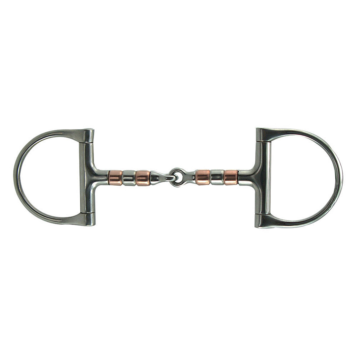 Coronet Copper and Steel Roller Dee Snaffle Bit
