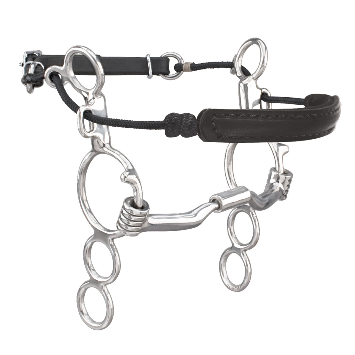 Toklat Myler 3-Ring Combination Bit - 6" Shank with Sweet Iron Low Port Comfort Snaffle MB 04