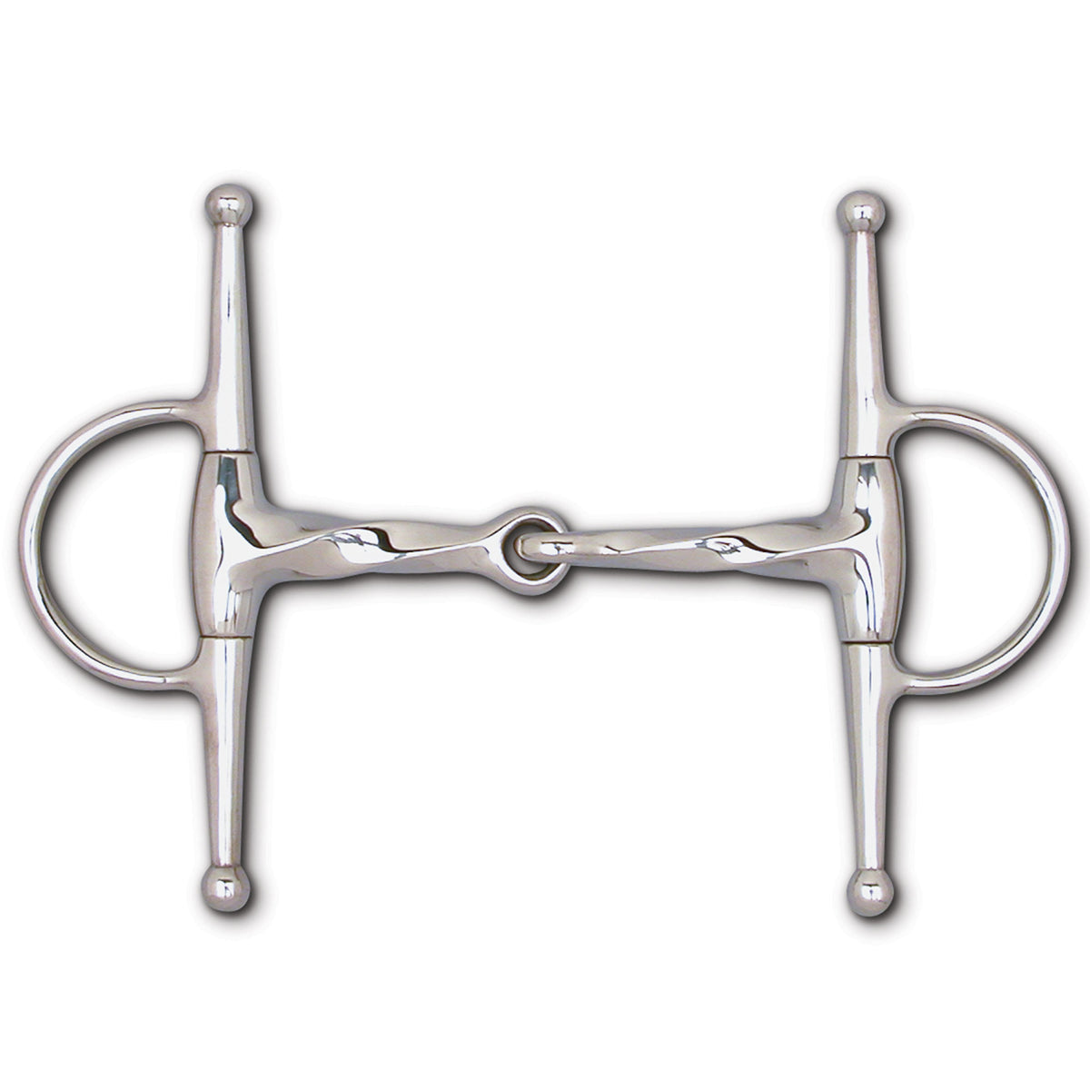 Toklat Stainless Steel Slow Twist Snaffle Full Cheek - 6 1/2" Cheek