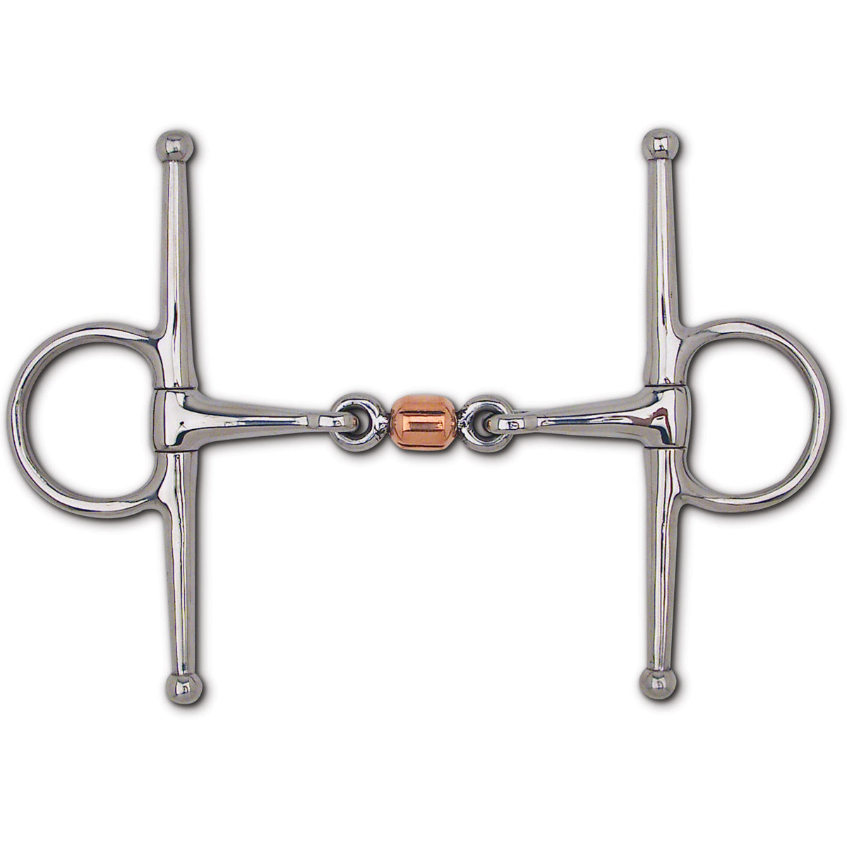 Toklat Full Cheek Copper Roller Snaffle Bit