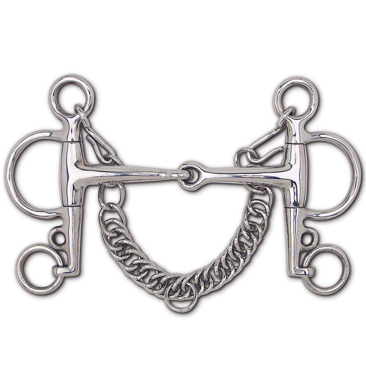 Toklat Stainless Steel Snaffle Eggbutt Pelham - 4 3/4" Cheek