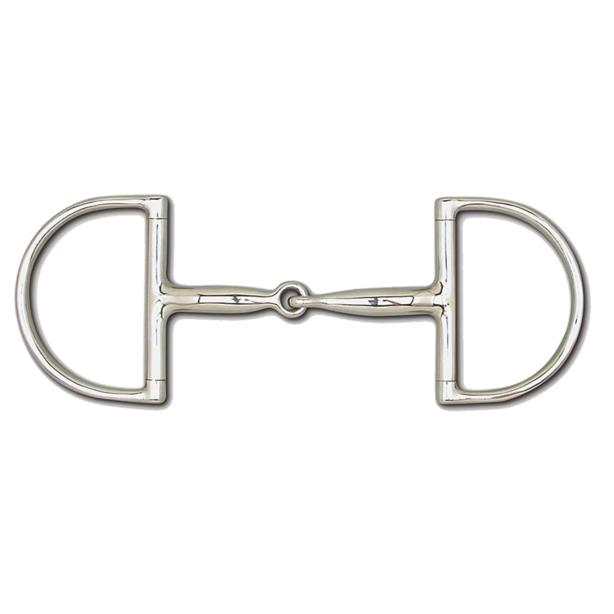 Toklat Stainless Steel Snaffle Hunt Dee - 3 3/4" Rings
